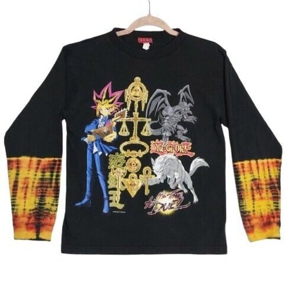 Vintage Yu-Gi-Oh! Its Time to Duel 96' Kazuki Takahashi Shirt Large